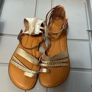 Born Gold Gladiator Sandals